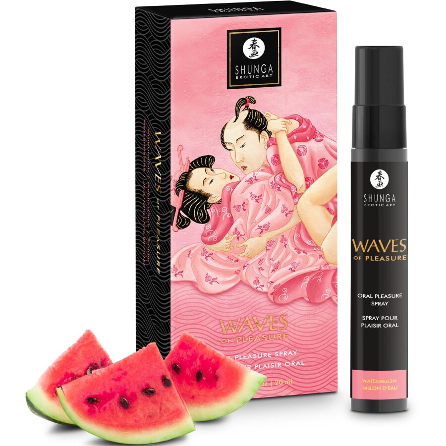 SHUNGA - WAVES PLEASURE SPRAY ORAL SEDUCTOR SANDÍA 20 ML - OMerotics