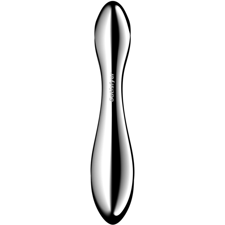 SATISFYER - PURE GRAVITY 2 DILDO ACERO INOXIDABLE DOBLE USO - OMerotics