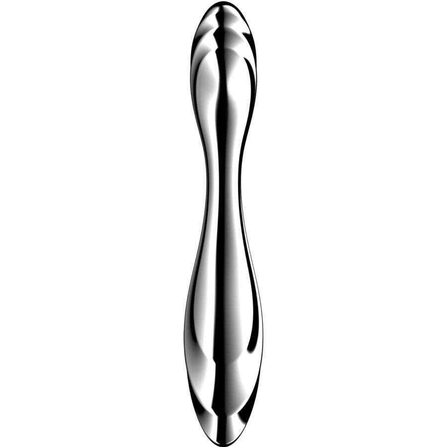 SATISFYER - PURE GRAVITY 2 DILDO ACERO INOXIDABLE DOBLE USO - OMerotics