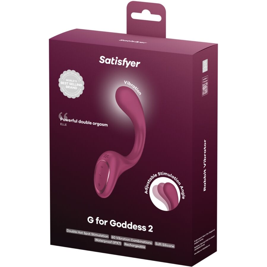 SATISFYER - G FOR GODDESS 2 VIBRADOR RABBIT BURDEOS - OMerotics