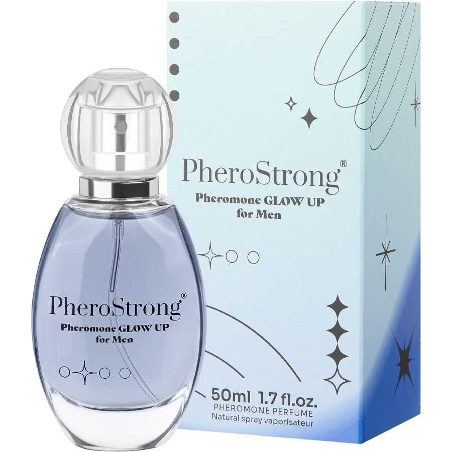 PHEROSTRONG - GLOW UP PERFUME CON FEROMONAS PARA HOMBRE 50 ML - OMerotics