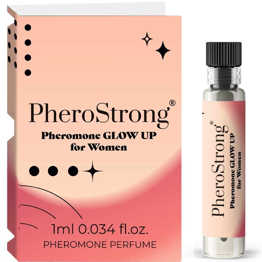 PHEROSTRONG - GLOW UP PERFUME CON FEROMONAS PARA MUJER 1 ML - OMerotics