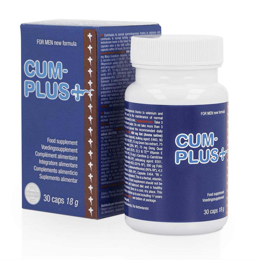 Cum Plus – Complemento alimenticio para la calidad del esperma y el bienestar masculino - OMerotics