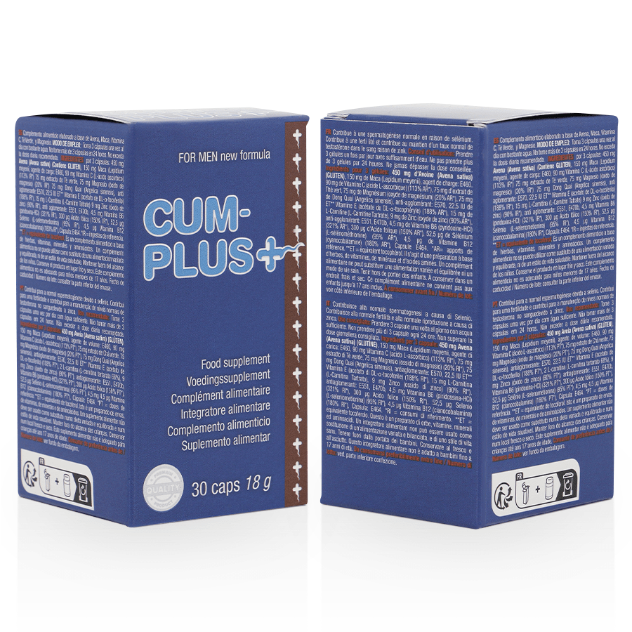 Cum Plus – Complemento alimenticio para la calidad del esperma y el bienestar masculino - OMerotics