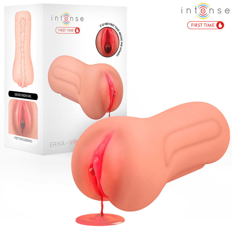 INTENSE FIRST TIME - ERIKA VAGINA VIRGEN CON HIMEN Y SANGRADO - OMerotics