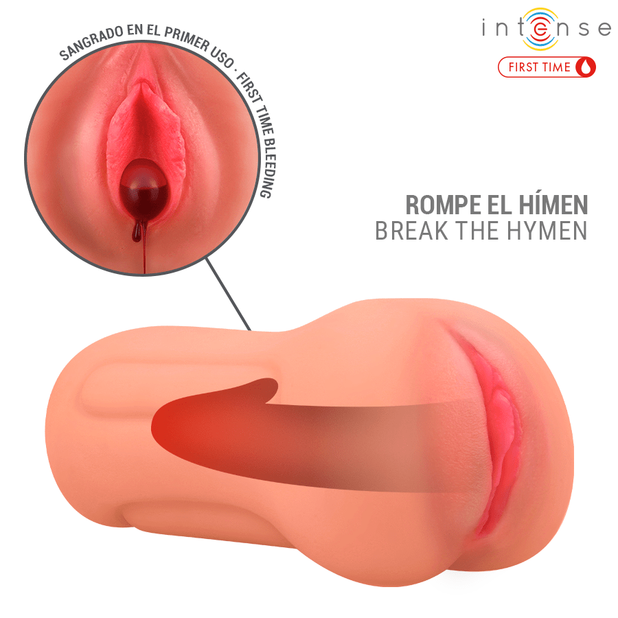 INTENSE FIRST TIME - ERIKA VAGINA VIRGEN CON HIMEN Y SANGRADO - OMerotics