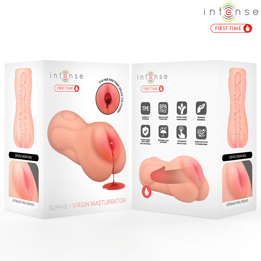 INTENSE FIRST TIME - SOPHIE VAGINA VIRGEN CON HIMEN Y SANGRADO - OMerotics
