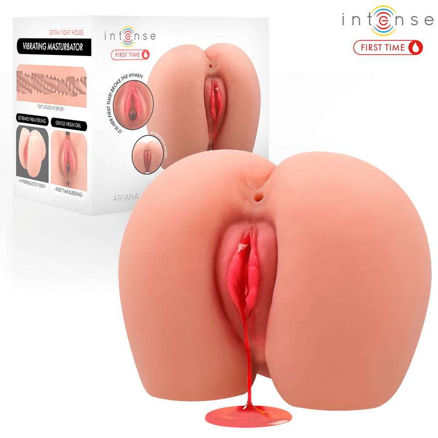 INTENSE FIRST TIME - ARIANA VAGINA VIBRADORA VIRGEN CON HIMEN Y SANGRADO - OMerotics