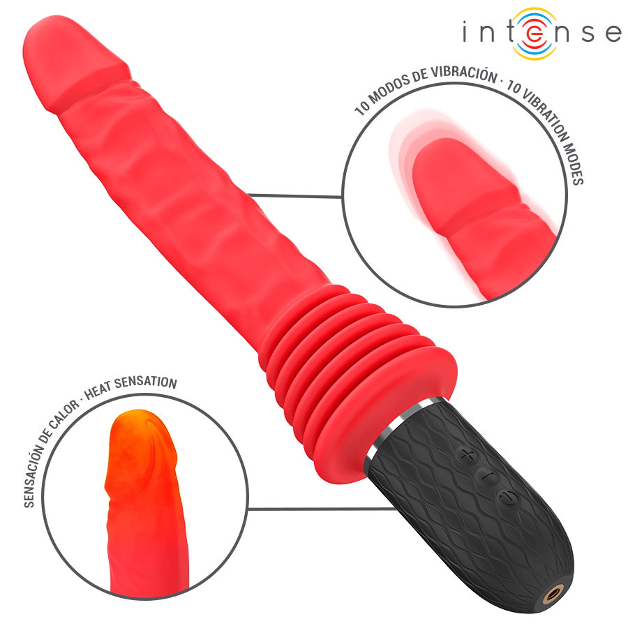 INTENSE - CYNTHIA VIBRADOR THRUSTING CONTROL REMOTO CON CALOR - OMerotics