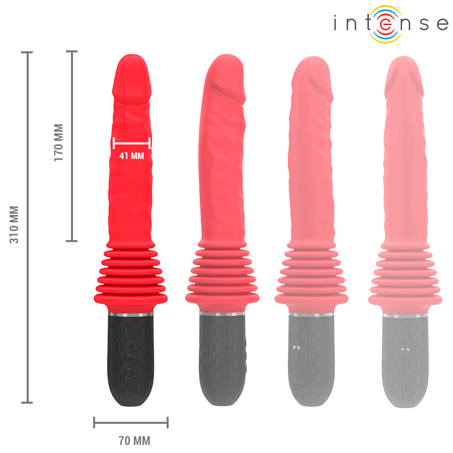 INTENSE - CYNTHIA VIBRADOR THRUSTING CONTROL REMOTO CON CALOR - OMerotics