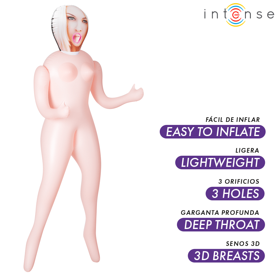 INTENSE DOLLS - IRINA MUÑECA HINCHABLE CON TRES ORIFICIOS - OMerotics