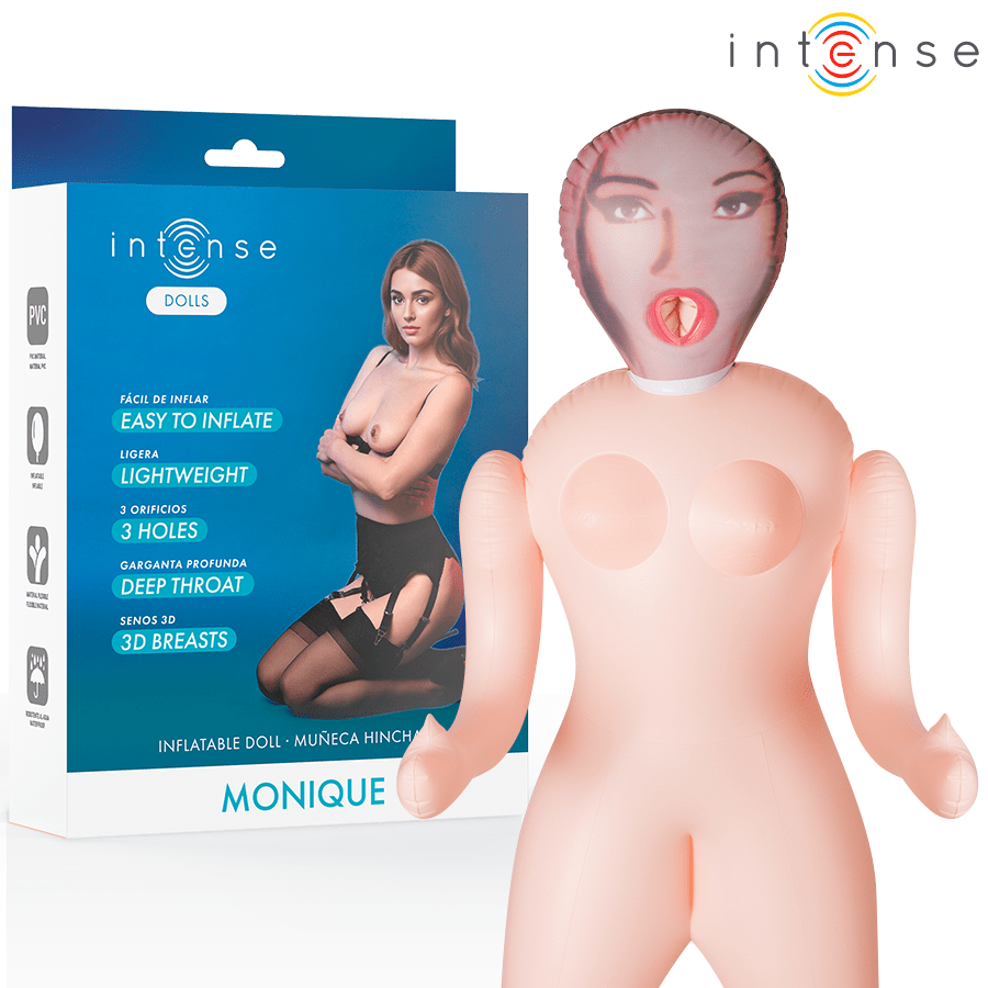 INTENSE DOLLS - MONIQUE MUÑECA HINCHABLE CON TRES ORIFICIOS - OMerotics