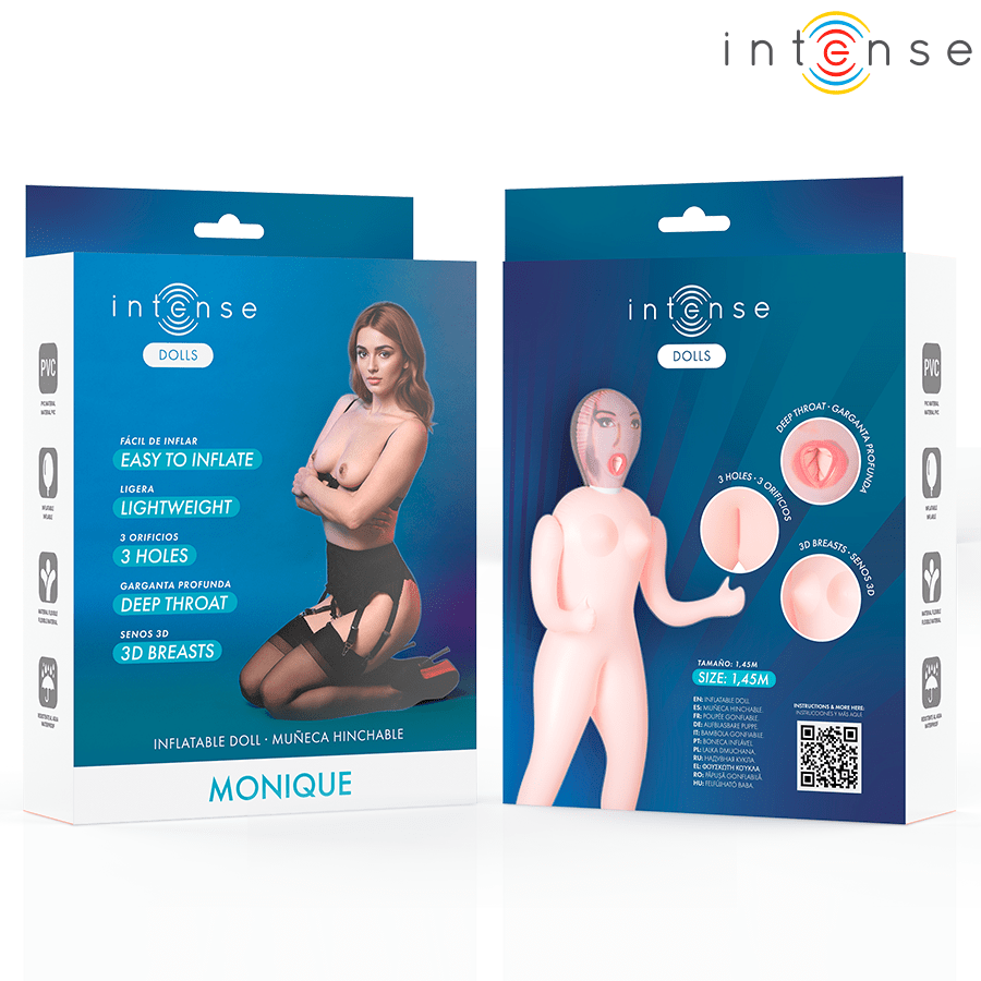INTENSE DOLLS - MONIQUE MUÑECA HINCHABLE CON TRES ORIFICIOS - OMerotics