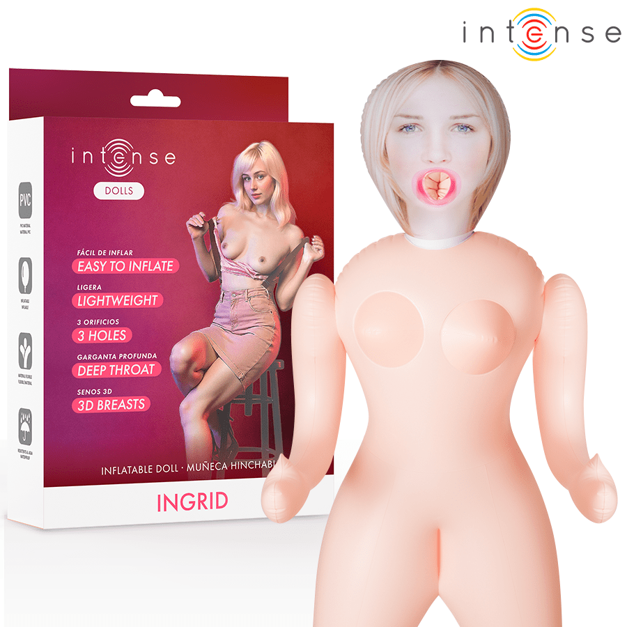 INTENSE DOLLS - INGRID MUÑECA HINCHABLE CON TRES ORIFICIOS - OMerotics