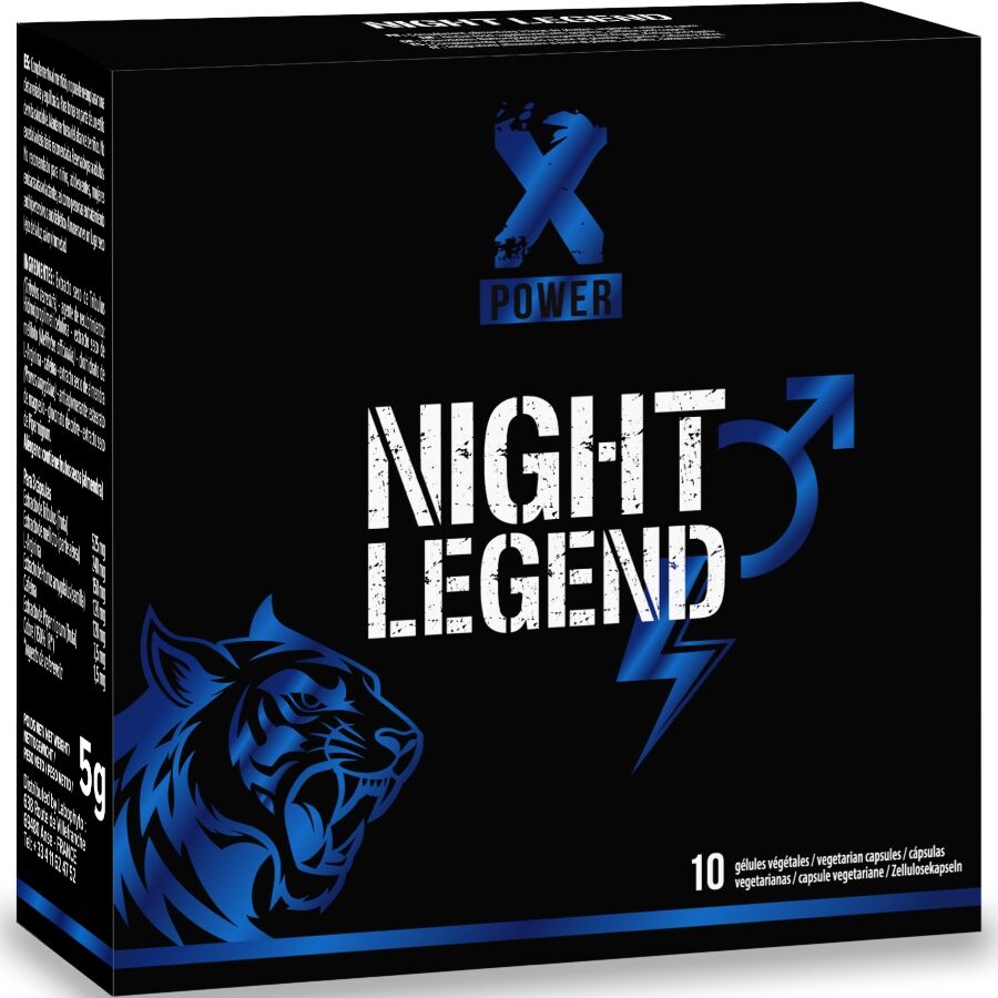 XPOWER - NIGHT LEGEND ESTIMULANTE DE ACCIÓN RÁPIDA ERECCIÓN Y RENDIMIENTO 10 CÁPSULAS - OMerotics