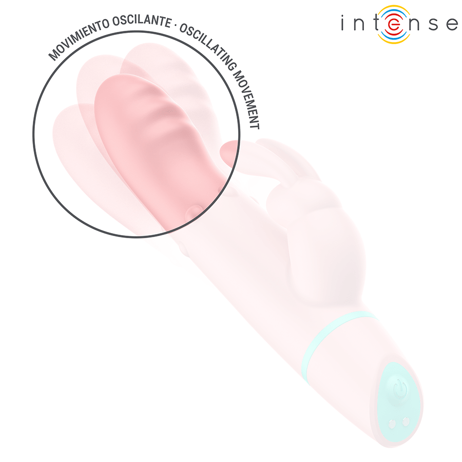 INTENSE - ALVIN ESTIMULADOR RABBIT & VIBRADOR ROLLING + OSCILANTE - OMerotics