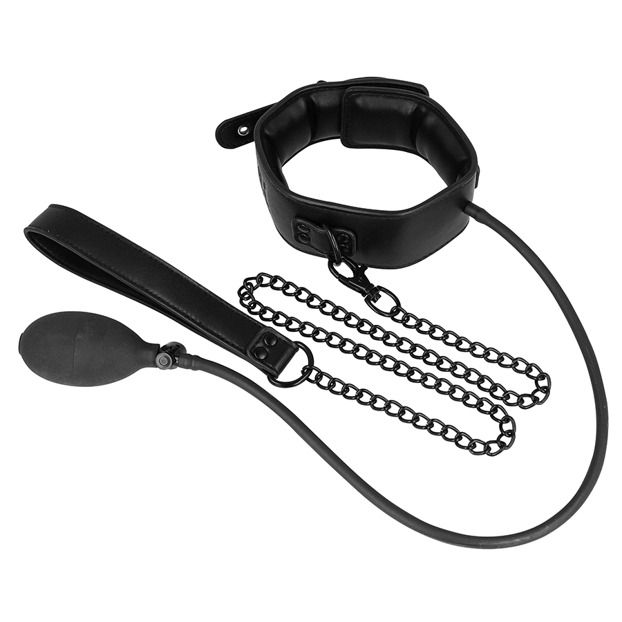 FETISH SUBMISSIVE BONDAGE - COLLAR BONDAGE INFLABLE CON TIRADOR - OMerotics