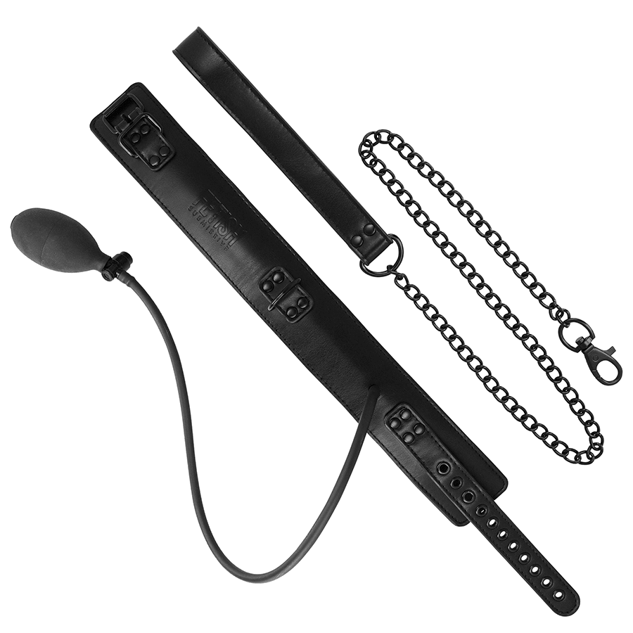 FETISH SUBMISSIVE BONDAGE - COLLAR BONDAGE INFLABLE CON TIRADOR - OMerotics