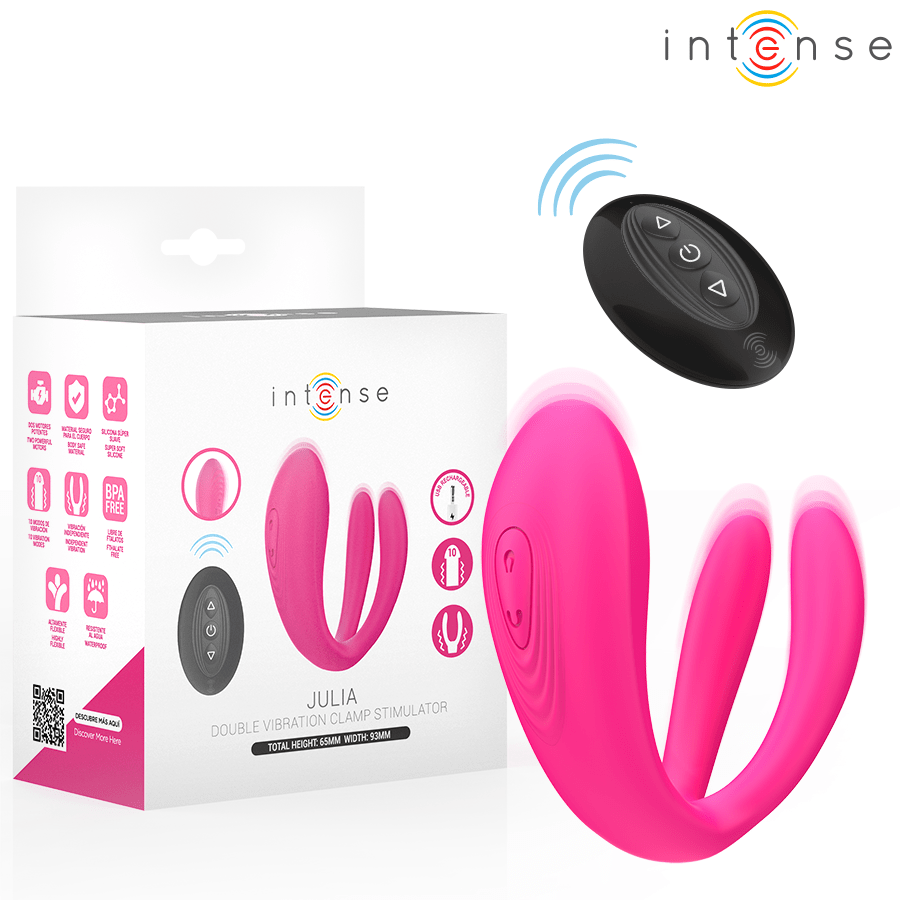 INTENSE - JULIA VIBRADOR & ESTIMULADOR DE PINZAS CONTROL REMOTO - OMerotics