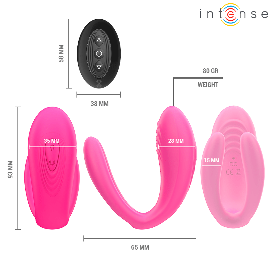 INTENSE - JULIA VIBRADOR & ESTIMULADOR DE PINZAS CONTROL REMOTO - OMerotics