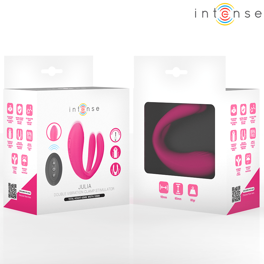 INTENSE - JULIA VIBRADOR & ESTIMULADOR DE PINZAS CONTROL REMOTO - OMerotics