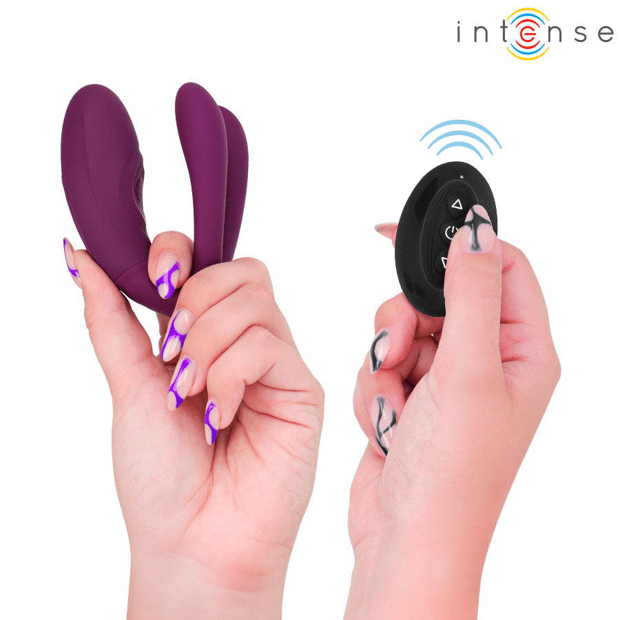 INTENSE - SANDRA VIBRADOR & ESTIMULADOR DE PINZAS CON GOLPETEO CONTROL REMOTO - OMerotics