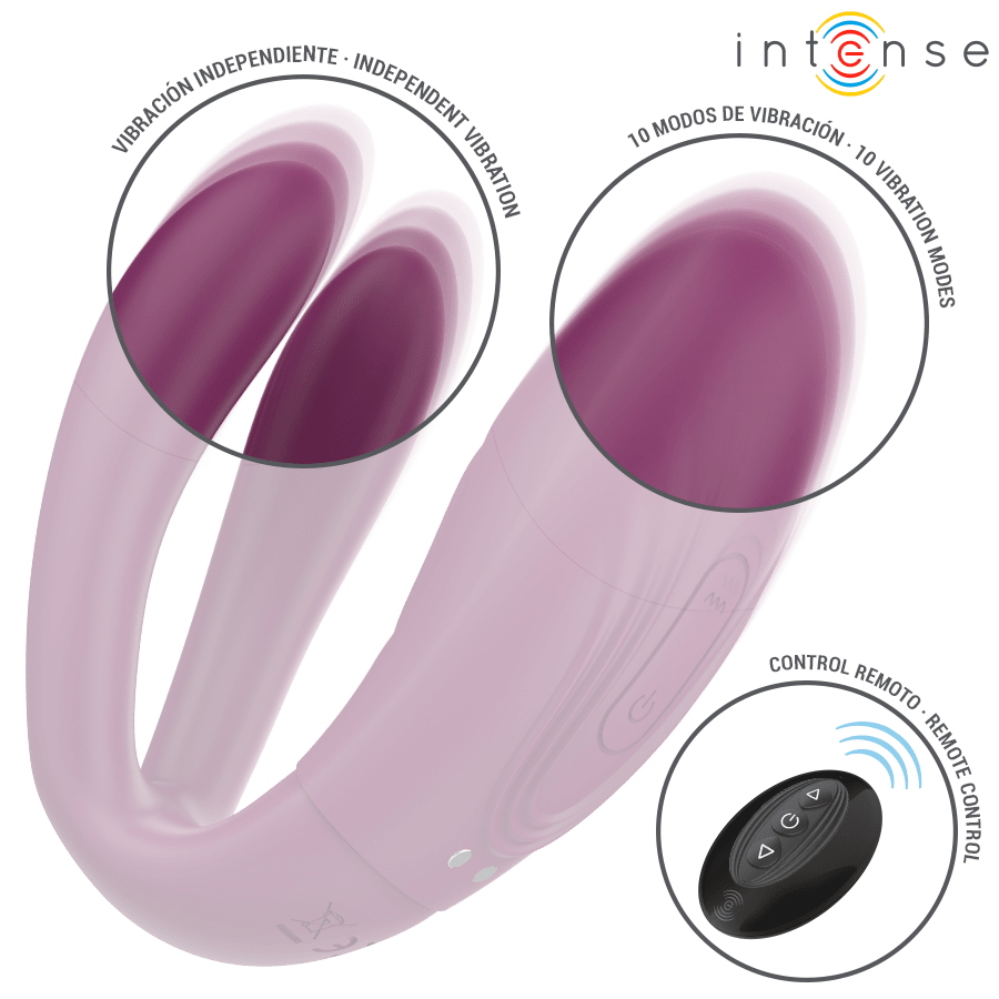 INTENSE - SANDRA VIBRADOR & ESTIMULADOR DE PINZAS CON GOLPETEO CONTROL REMOTO - OMerotics
