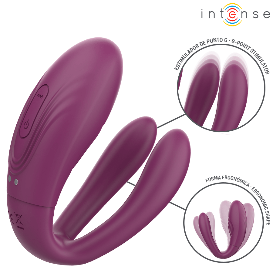 INTENSE - SANDRA VIBRADOR & ESTIMULADOR DE PINZAS CON GOLPETEO CONTROL REMOTO - OMerotics
