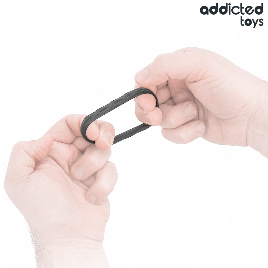 ADDICTED TOYS - SET ANILLOS PENE TEXTURIZADOS 4 TAMAÑOS - OMerotics