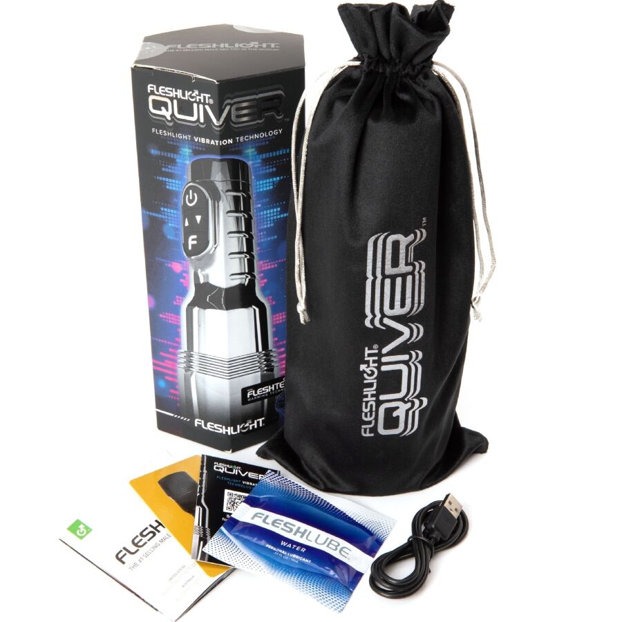 FLESHLIGHT - QUIVER MASTURBADOR VIBRATORIO RECARGABLE VAGINA - OMerotics