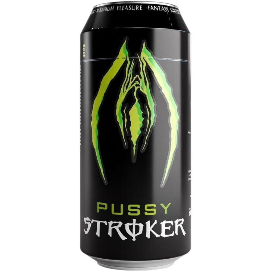 ALIVE - PUSSY STROKER MASTURBADOR MASCULINO VAGINA LATA BEBIDA ENERGÉTICA - OMerotics