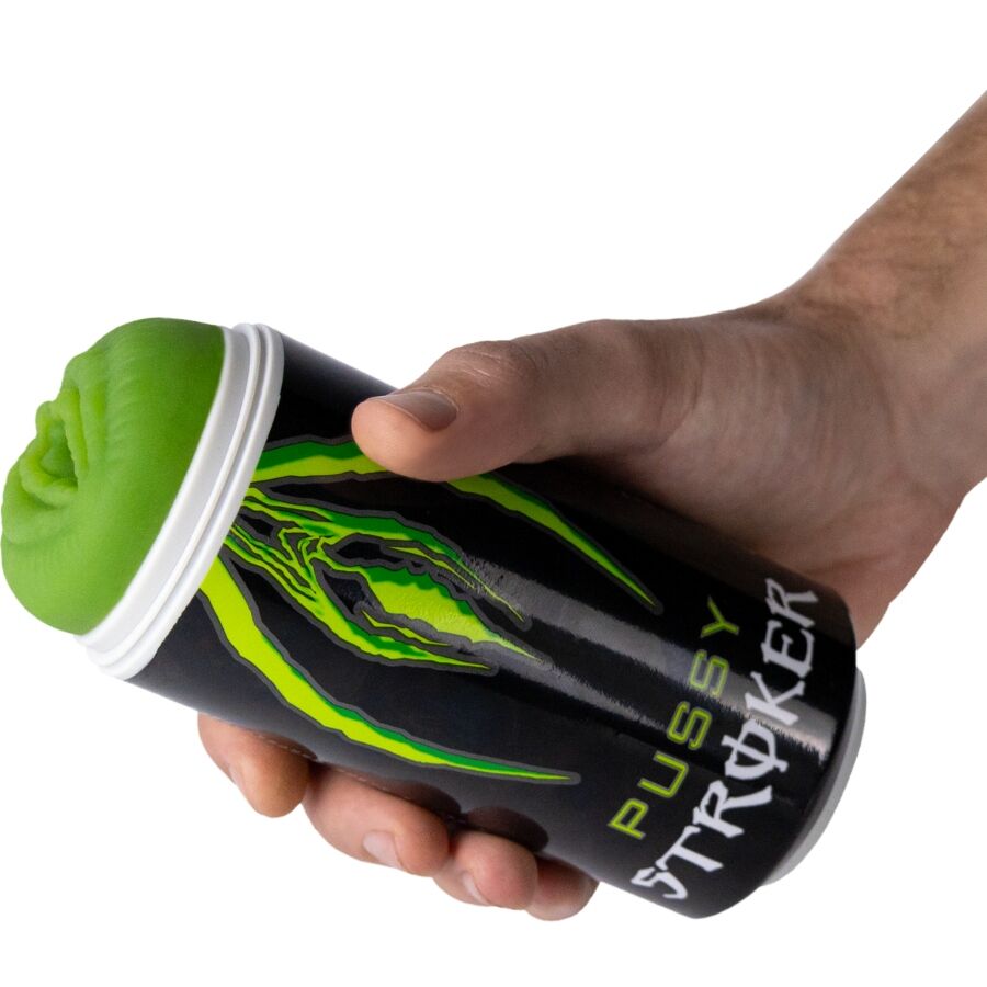 ALIVE - PUSSY STROKER MASTURBADOR MASCULINO VAGINA LATA BEBIDA ENERGÉTICA - OMerotics