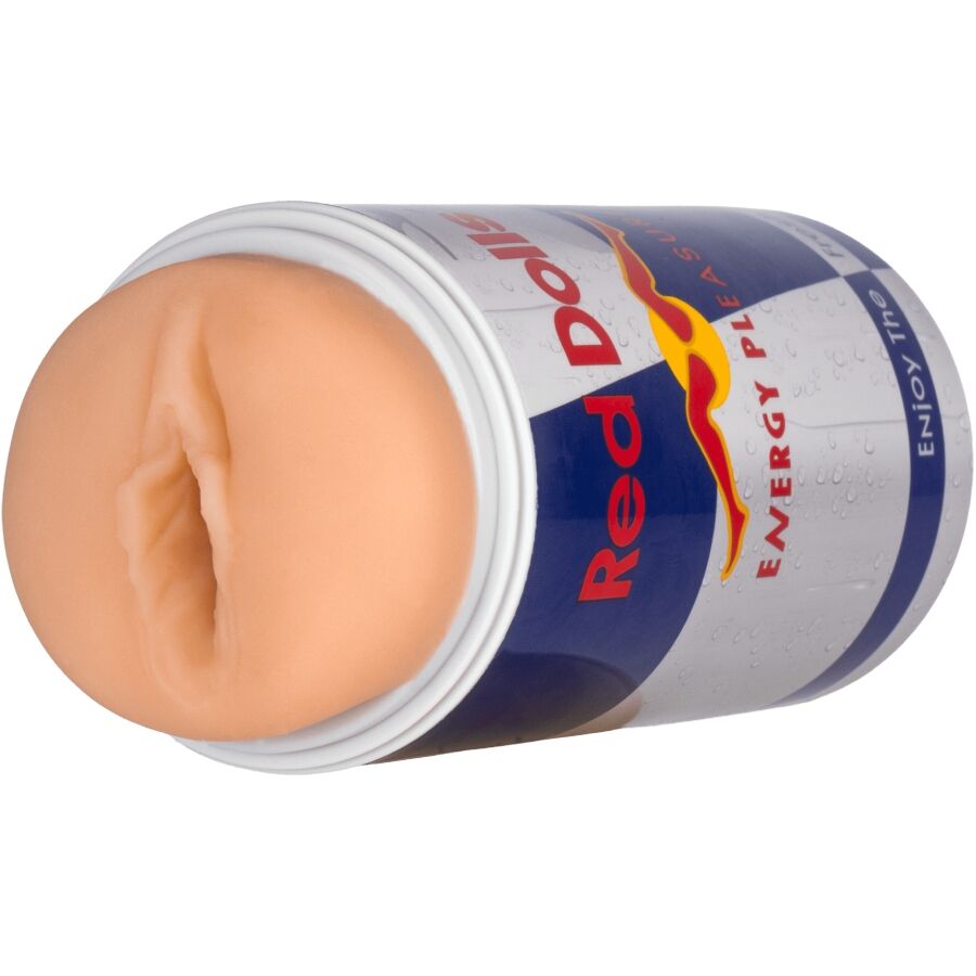 ALIVE - RED DOLL MASTURBADOR MASCULINO VAGINA LATA BEBIDA ENERGÉTICA - OMerotics