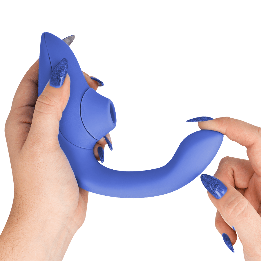 WOMANIZER - BLEND ESTIMULADOR VIBRADOR RABBIT AZUL - OMerotics