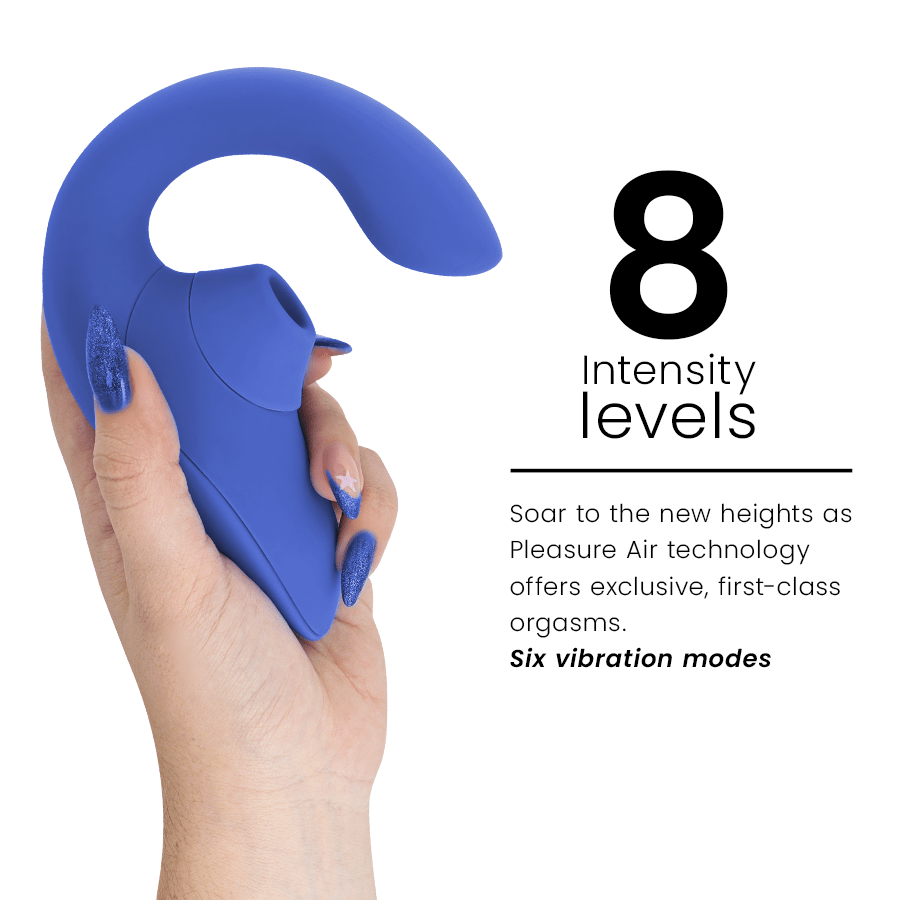WOMANIZER - BLEND ESTIMULADOR VIBRADOR RABBIT AZUL - OMerotics