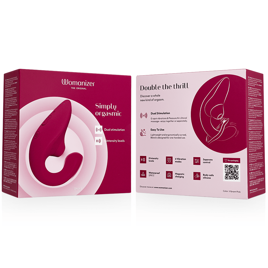 WOMANIZER - BLEND ESTIMULADOR VIBRADOR RABBIT FUCSIA - OMerotics