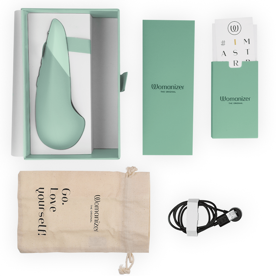 WOMANIZER - VIBE VIBRADOR LAY-ON SILENCIOSO VERDE CLARO - OMerotics