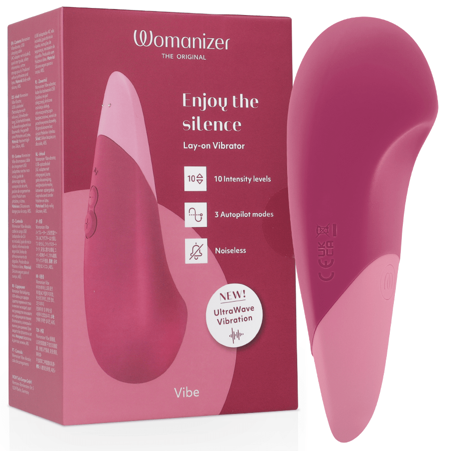 WOMANIZER - VIBE VIBRADOR LAY-ON SILENCIOSO ROSA OSCURO - OMerotics