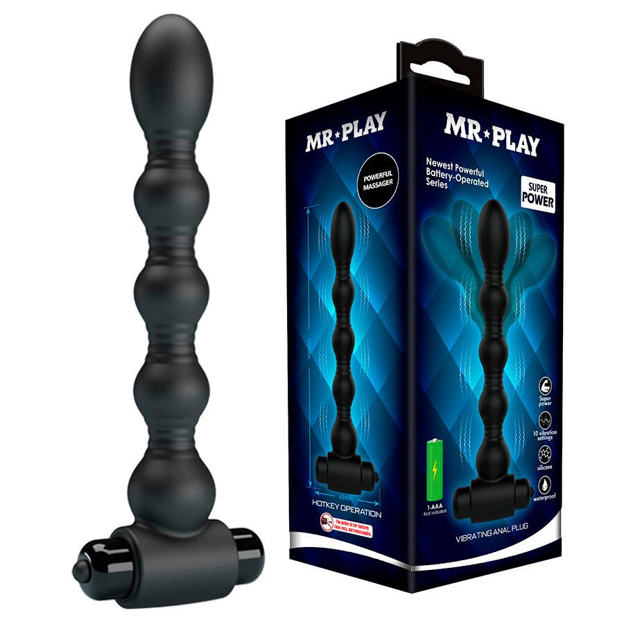 MR PLAY - MASAJEADOR PLUG ANAL CON VIBRACIÓN - OMerotics