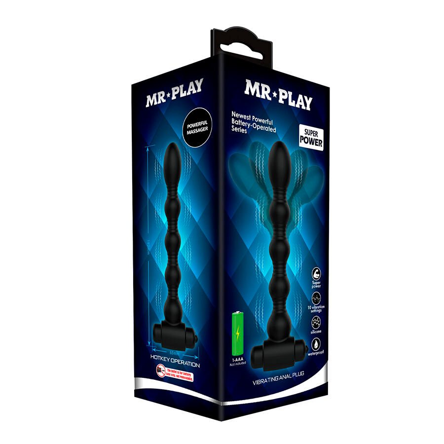 MR PLAY - MASAJEADOR PLUG ANAL CON VIBRACIÓN - OMerotics