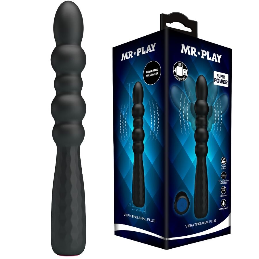 MR PLAY - PLUG ANAL FLEXIBLE CON VIBRACIÓN - OMerotics