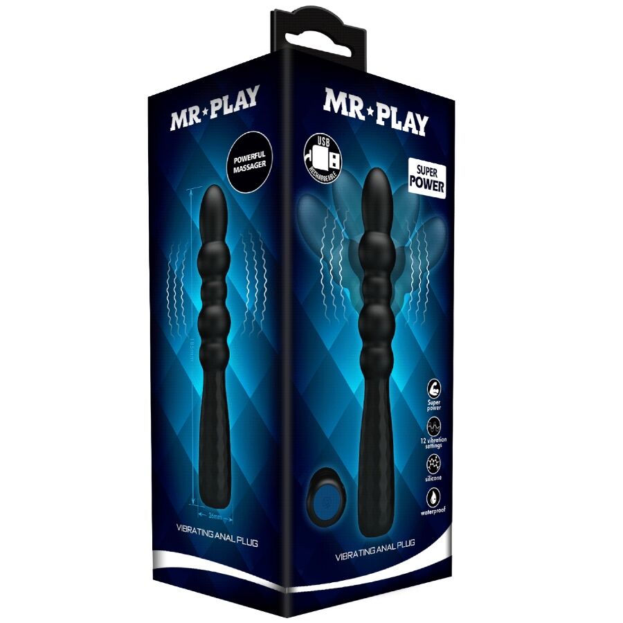 MR PLAY - PLUG ANAL FLEXIBLE CON VIBRACIÓN - OMerotics