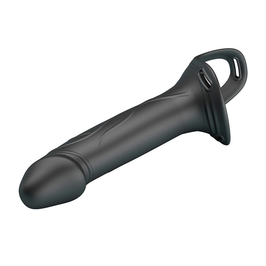 PRETTY LOVE - LANDON STRAP-ON CON VIBRACIÓN NEGRO - OMerotics