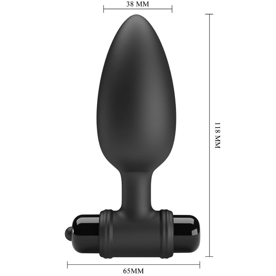 MR PLAY - PLUG ANAL SUPER POWER CON VIBRACIÓN - OMerotics