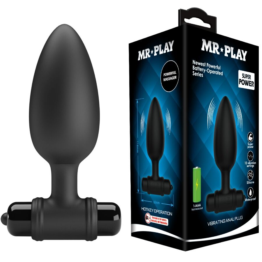 MR PLAY - PLUG ANAL SUPER POWER CON VIBRACIÓN - OMerotics