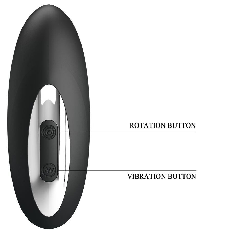 MR PLAY - MASAJEADOR PROSTÁTICO CON ROTACIÓN Y VIBRACIÓN - OMerotics