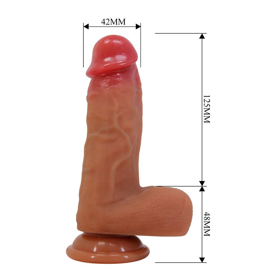 PRETTY LOVE - CURTIS DILDO REALÍSTICO CON VENTOSA 17.3 CM -Ø- 4.2 CM - OMerotics