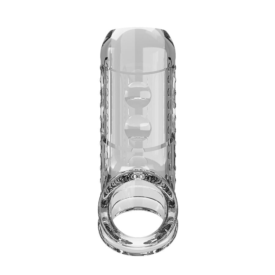 PRETTY LOVE - FUNDA PARA PENE TEXTURIZADA TRANSPARENTE - OMerotics