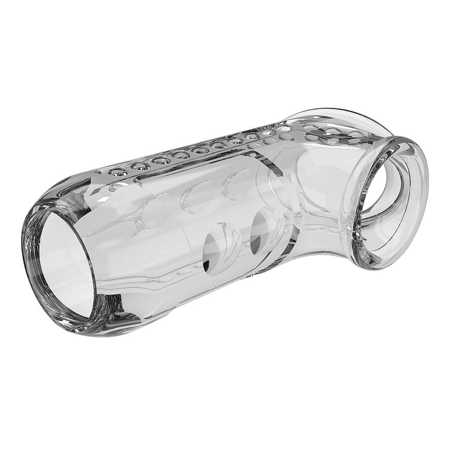 PRETTY LOVE - FUNDA PARA PENE TEXTURIZADA TRANSPARENTE - OMerotics