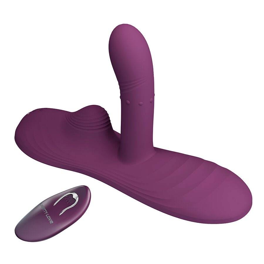 PRETTY LOVE - LUKA SIT-DOWN VIBRADOR CON EFECTO CALOR Y CONTROL REMOTO - OMerotics